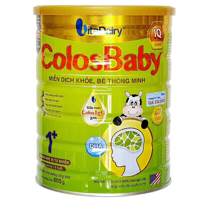 Sữa COLOSBABY IQ Gold 1+ 800gr  cho trẻ 1-2 tuổi