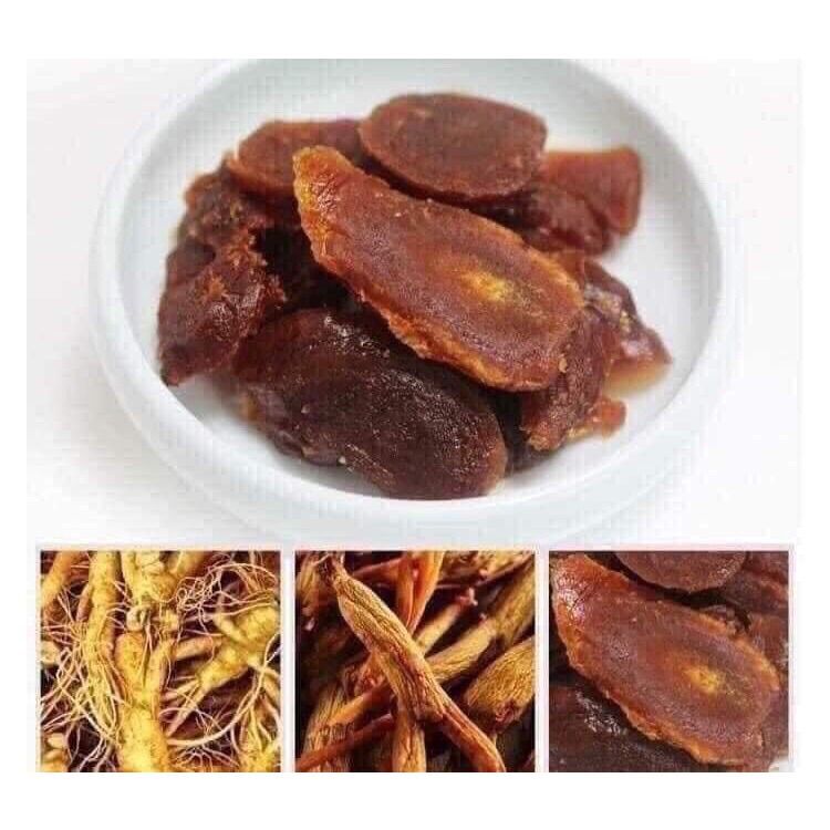 200g nhân sâm hồng sâm thái lát