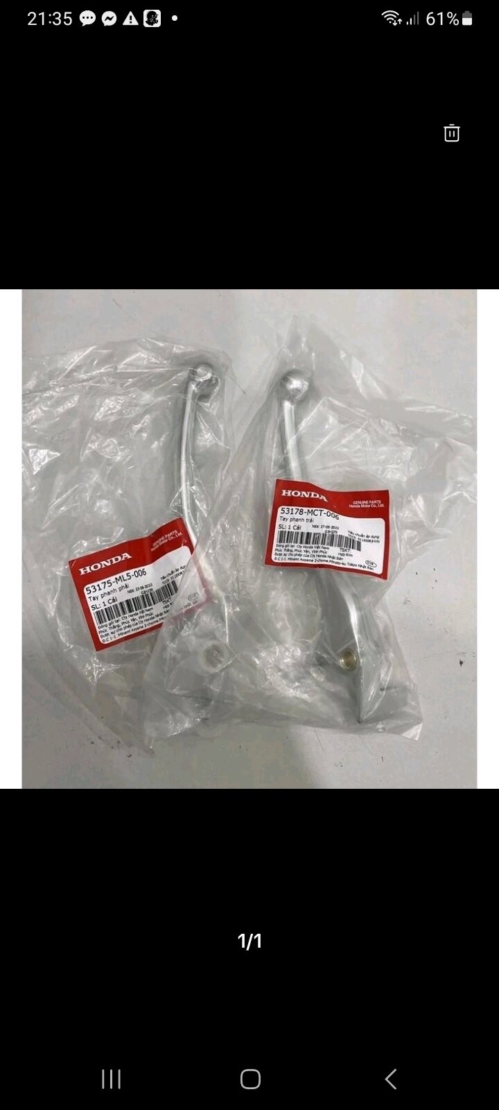 Tay phanh trái phải sh việt nhập 2010 - 2013-2019-2020-2021-2022-2023 chính hãng honda