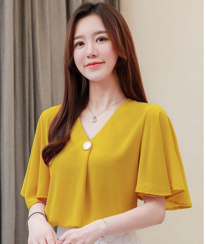 ÁO KIỂU NỮ TAY LOE CINDY- AP1011