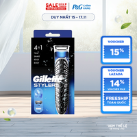 Dao Cạo Nam Cao Cấp GILLETTE Styler 4in1 - Cạo, Tạo Kiểu Râu và Dọn Body