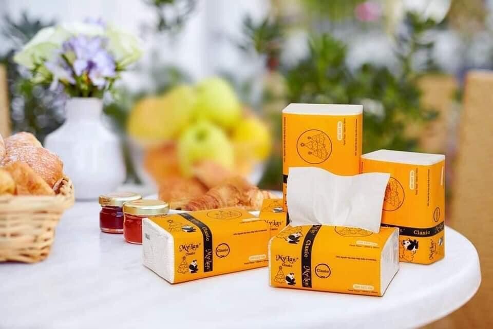 Bịch khăn giấy gấu trúc Mỹ Lan ( bịch 300 tờ 3 lớp)
