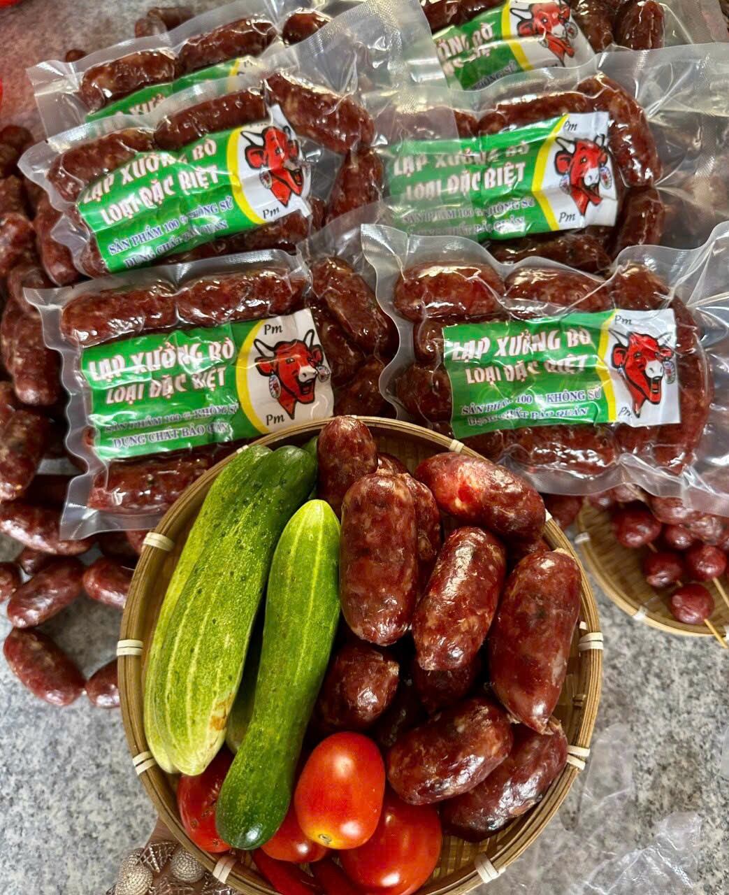 lạp xưởng bò tươi đặc biệt (500gr)