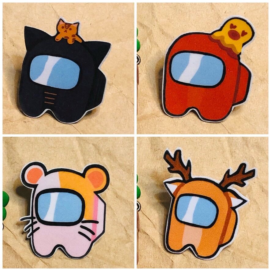 [HCM] - Bộ Sticker / Hình dán AMONG US (22 hình) - tiemtaphoacona
