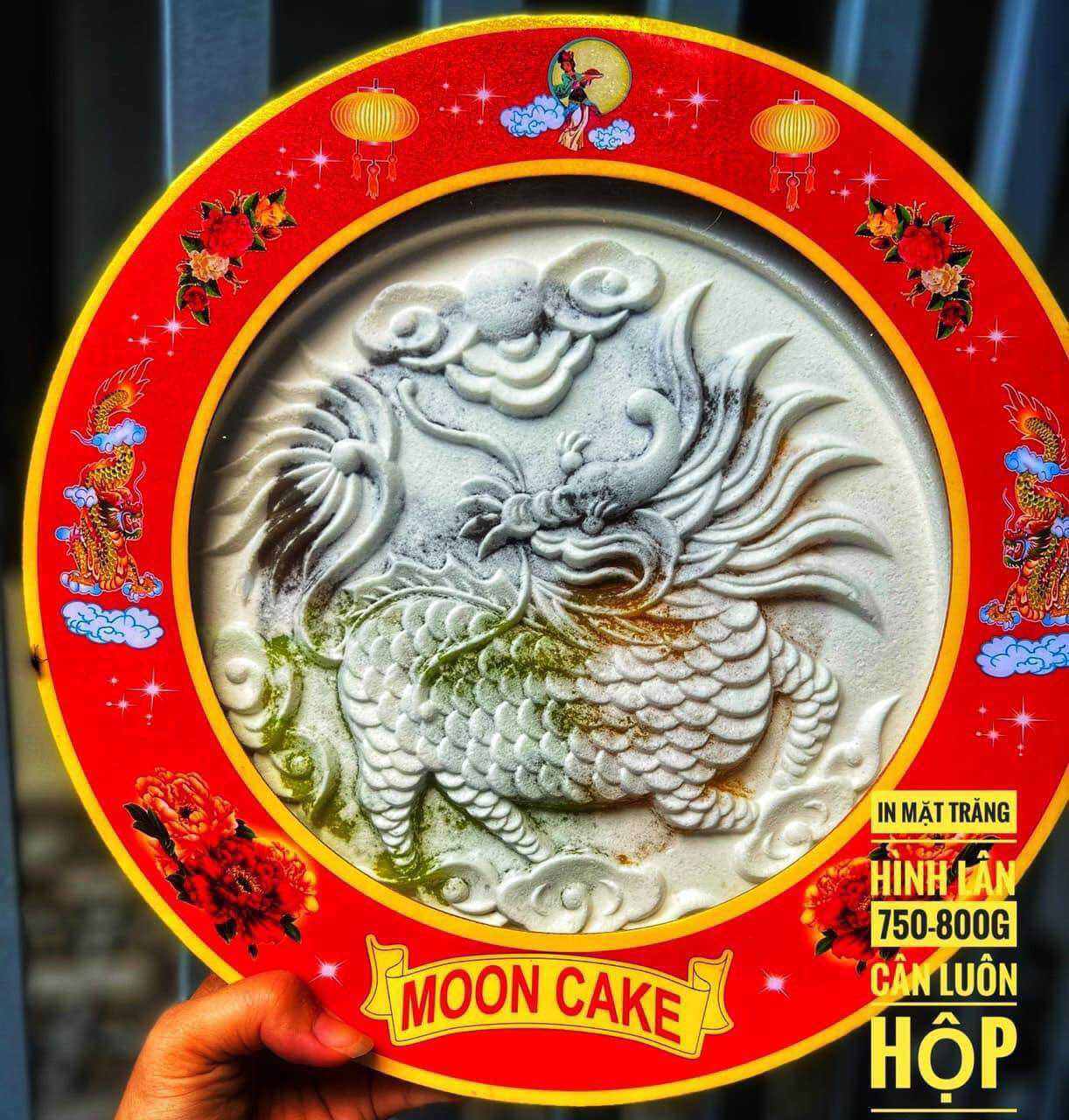 Bánh In Vầng Trăng Long Phụng mix 3 nhân ( 1 bánh siêu to )