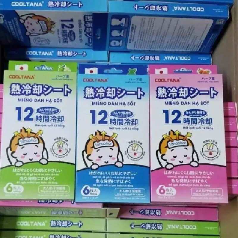 Miếng dán hạ sốt COOLTANA. Hộp 6 miếng