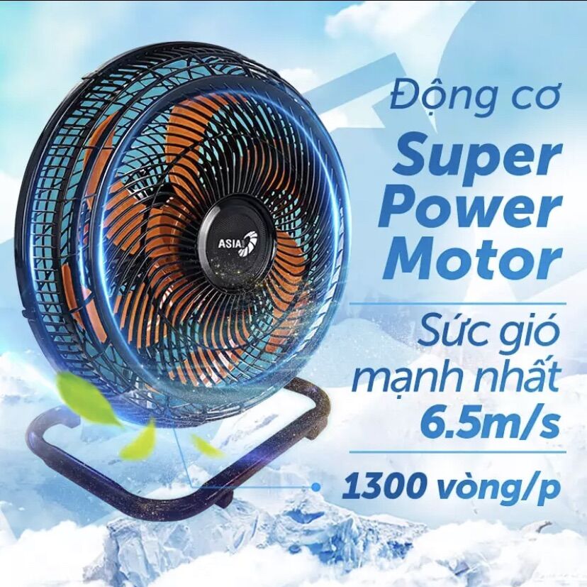 Quạt Sàn Turbo ASIA STB1601 [NEW 2021] (Giao nhanh trong 2-3h Nowship / Grabship)
