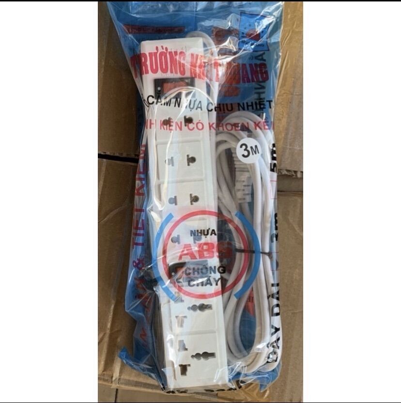 Ổ điện Trường Nhật Quang 6 lỗ 2 công tắc