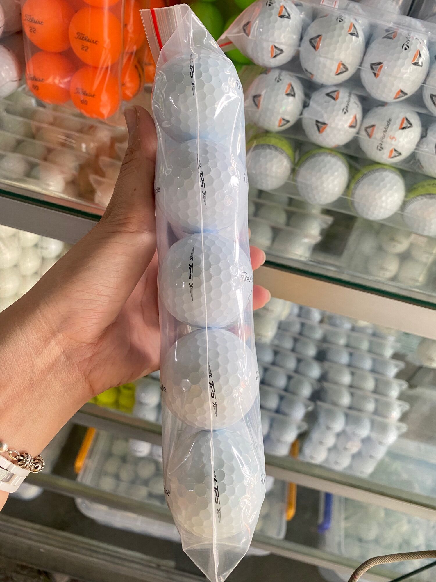 Bóng golf Taylormade TP5_TP5x trắng (combo 10 quả)