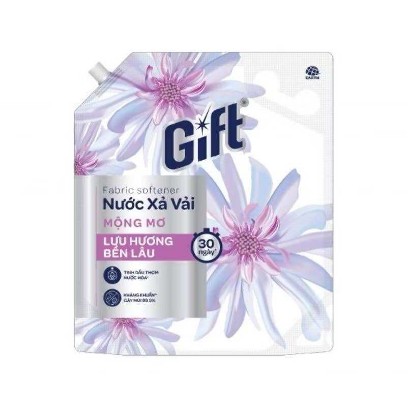 Nước Xả Vải Gift Mộng Mơ Lưu Hương Bền Lâu Túi 3.2kg