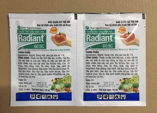 RADIANT 15ml – THUOC  SINH HỌC  DAC TRI BO TRI CHO CÂY TRỒNG