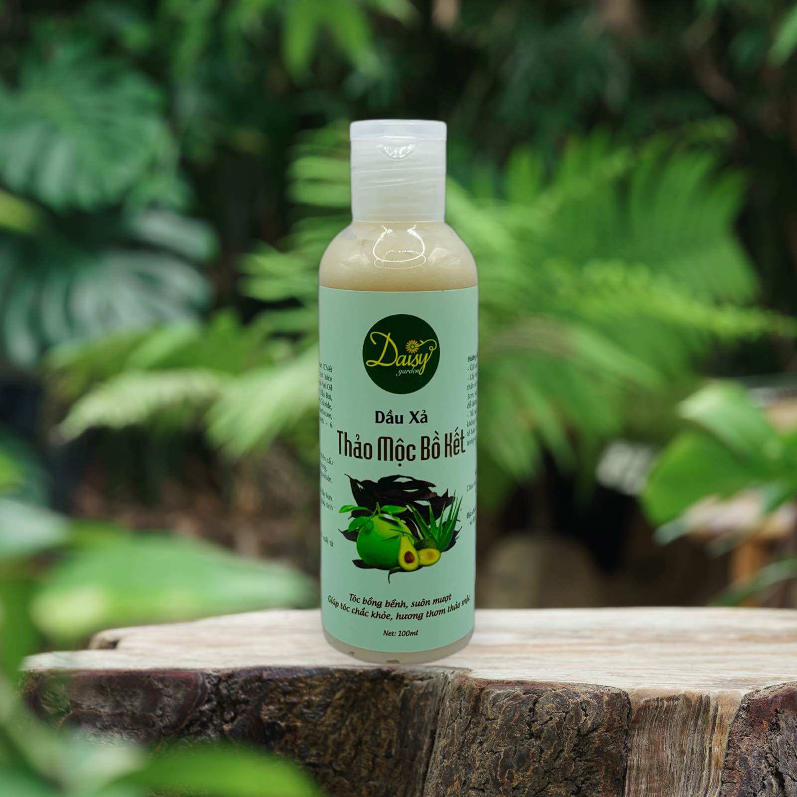 Dầu xả thảo mộc bồ kết Daisy Garden chai 100ml