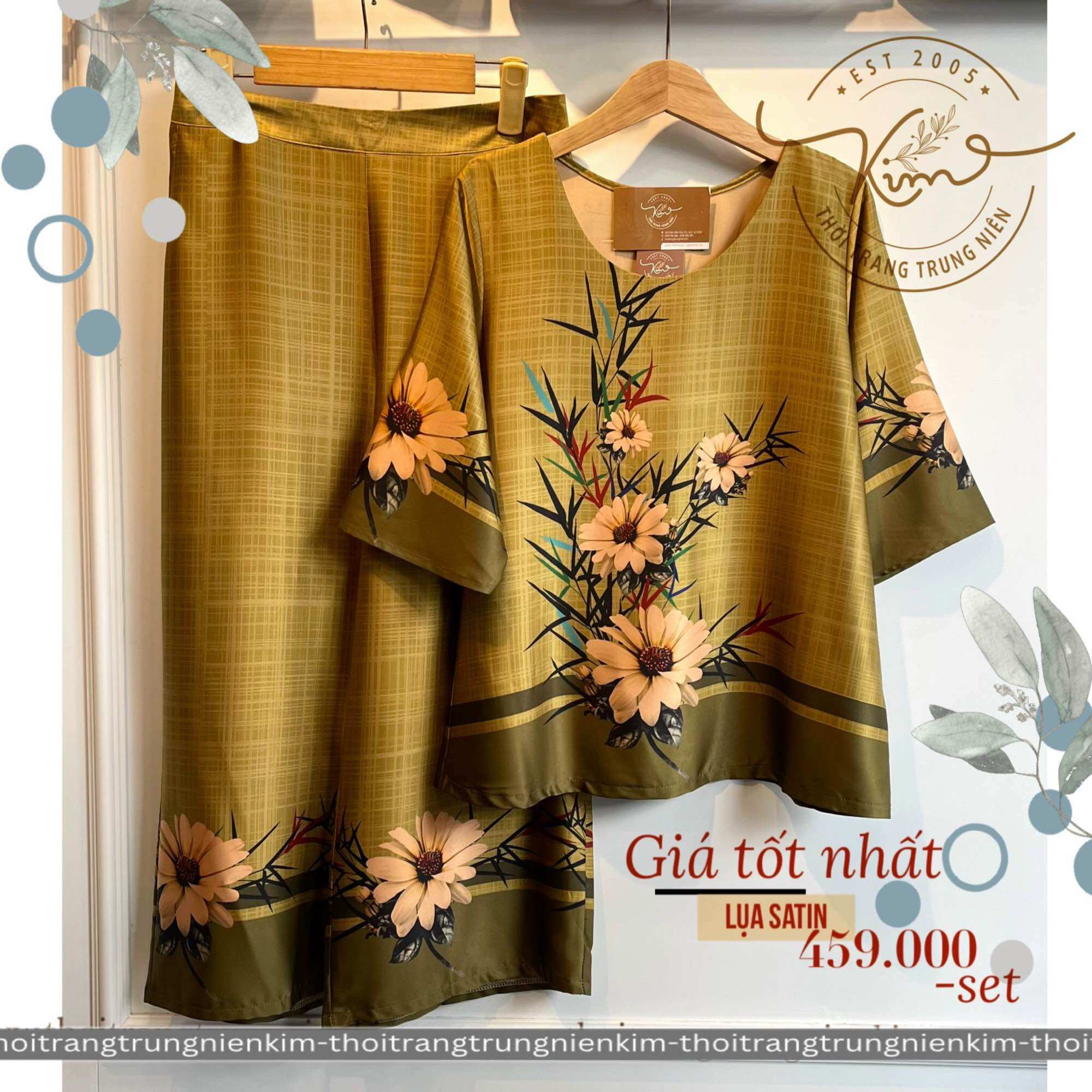 *HOT HOT* Set lụa trung niên sang trọng Bigsize