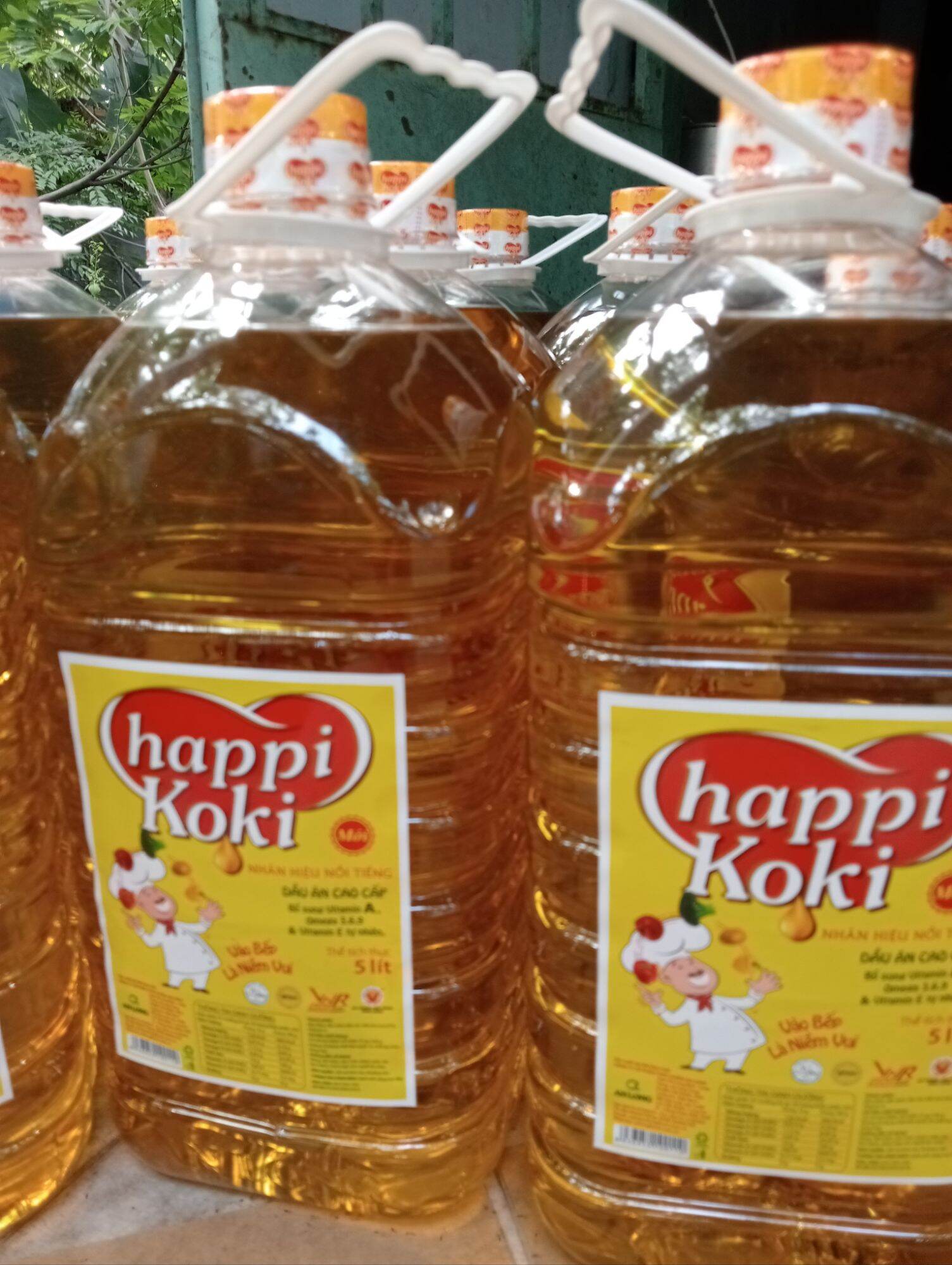 dầu ăn happy Koki 5lít