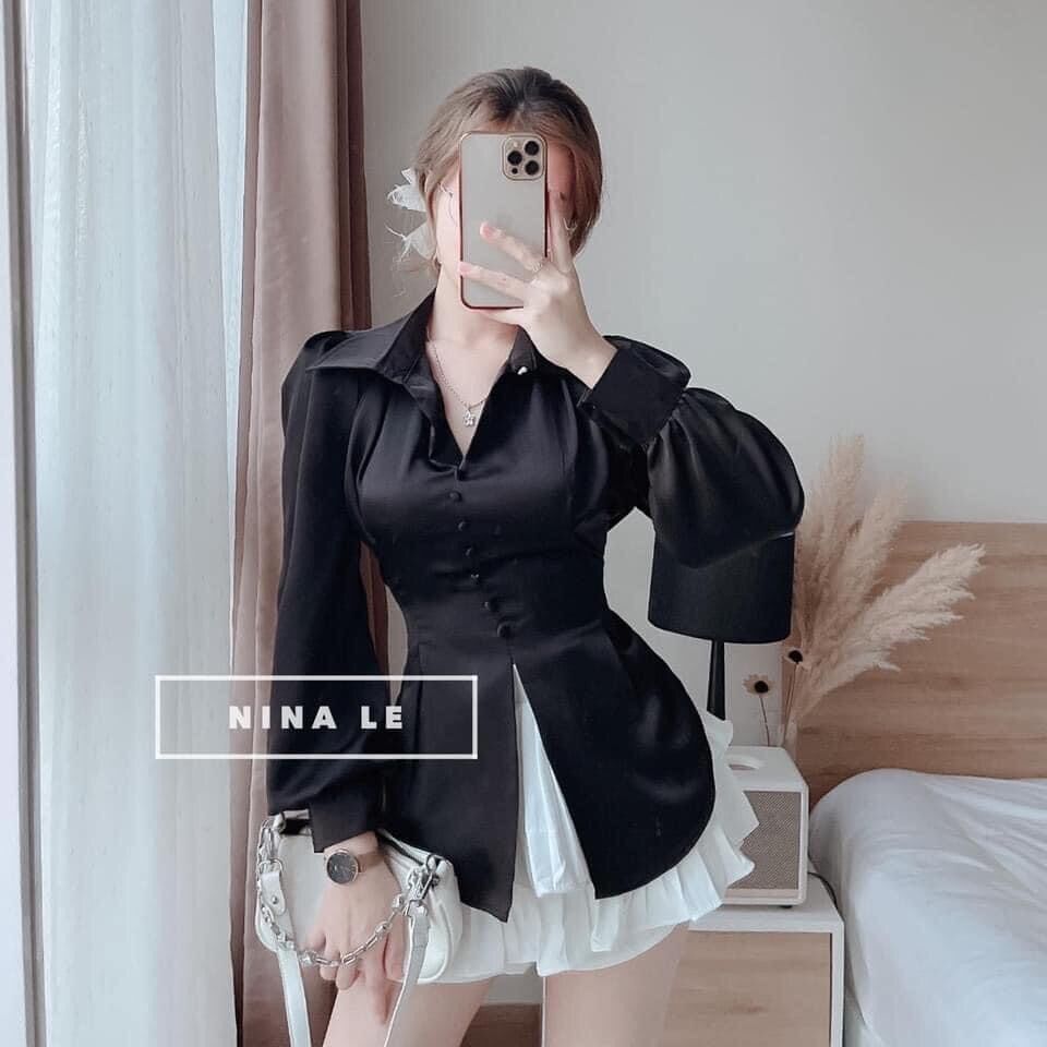 ÁO KIỂU TAY PHỒNG CỘT SAU LƯNG