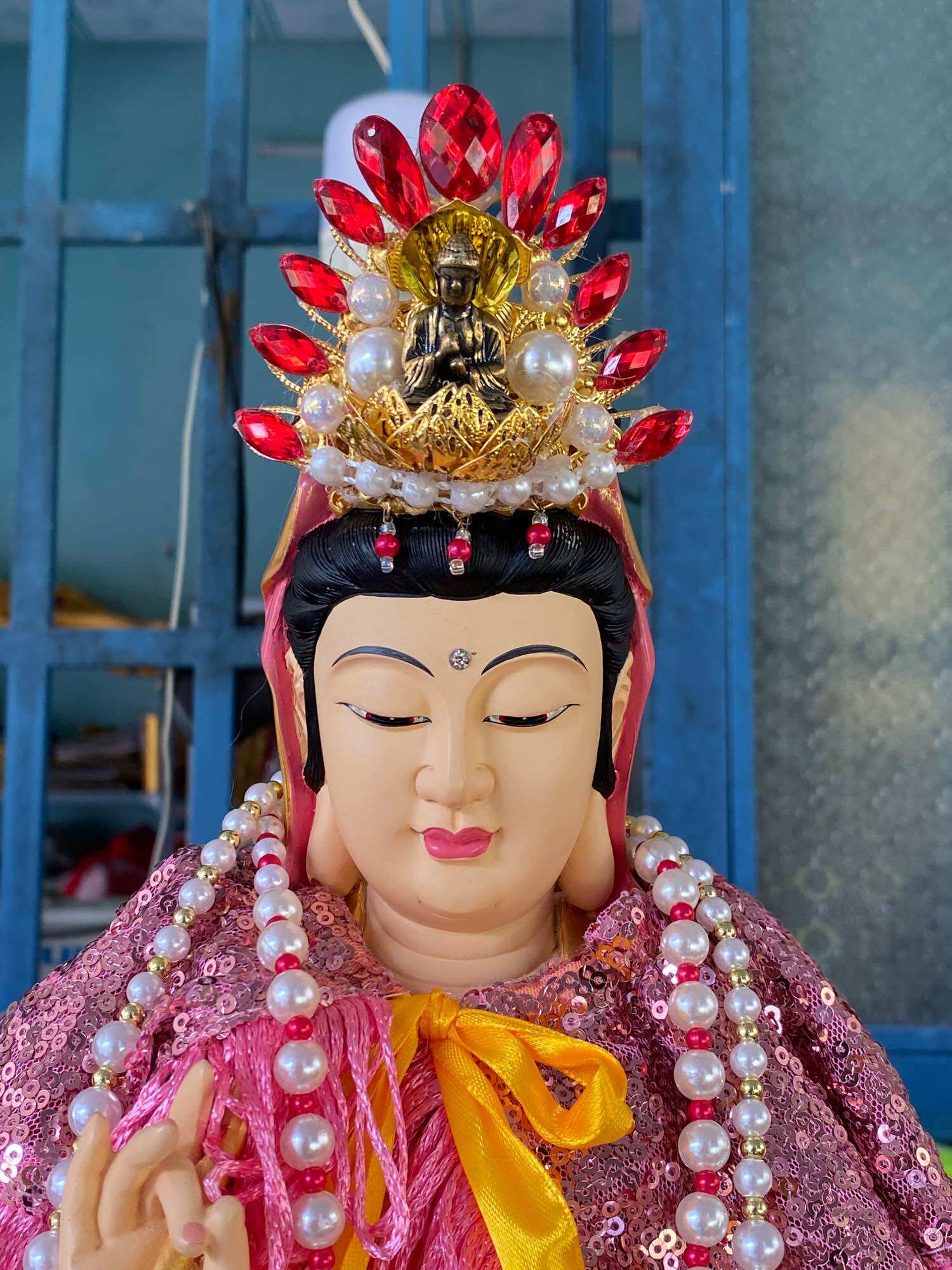 Áo choàng mẹ quan âm ( tượng 30-40cm)