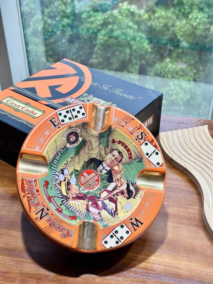 Arturo Fuente Cigarette Ashtray High-End Ceramic Bone China Cigar Gift Box Brand Creative Festive Su