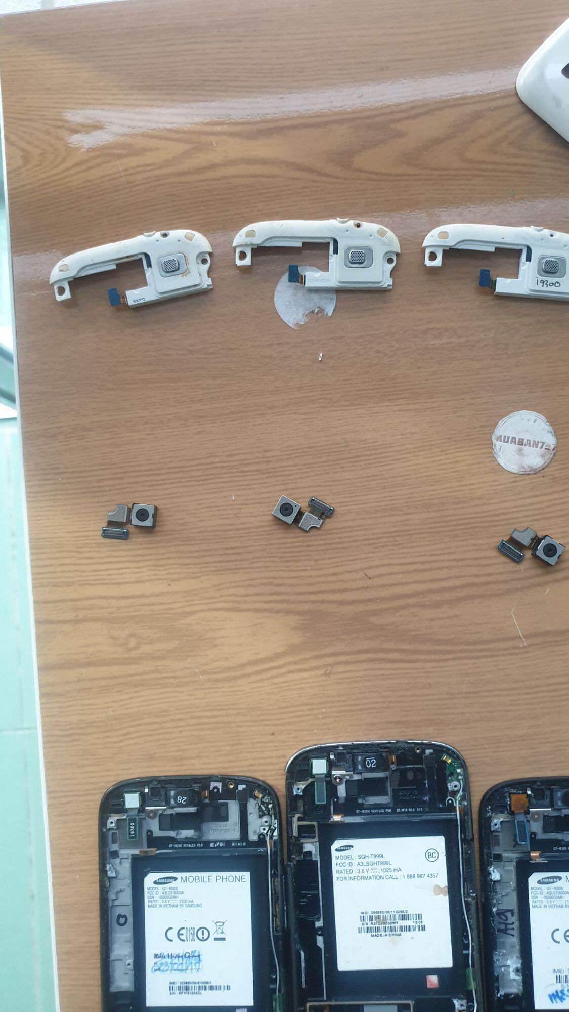 Samsung S3 removal parts