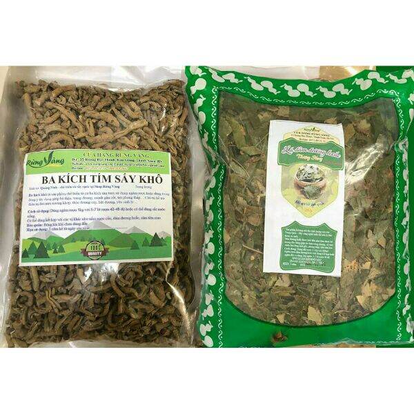 100g ba kích khô và 300g lá dâm dương hoắc
