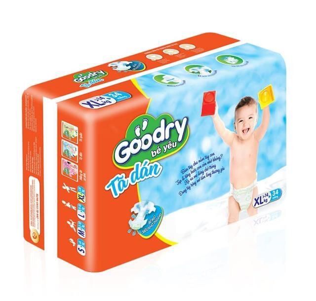 Tã Dán Goodry gói đại S46/M42/L38/XL34