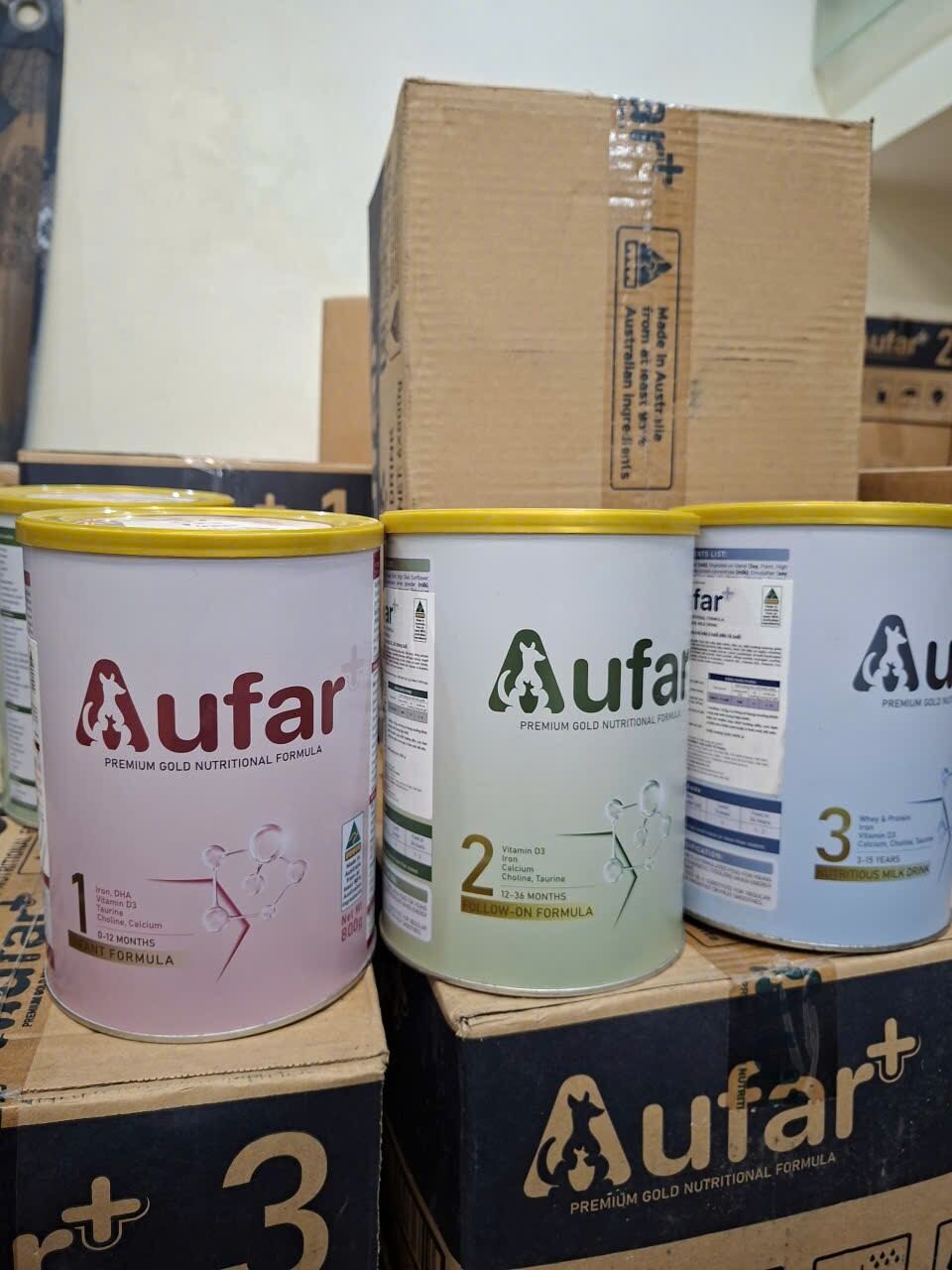 Sữa Aufa số 1,2,3 nhập Úc lon 800g hạn tháng 10/2026