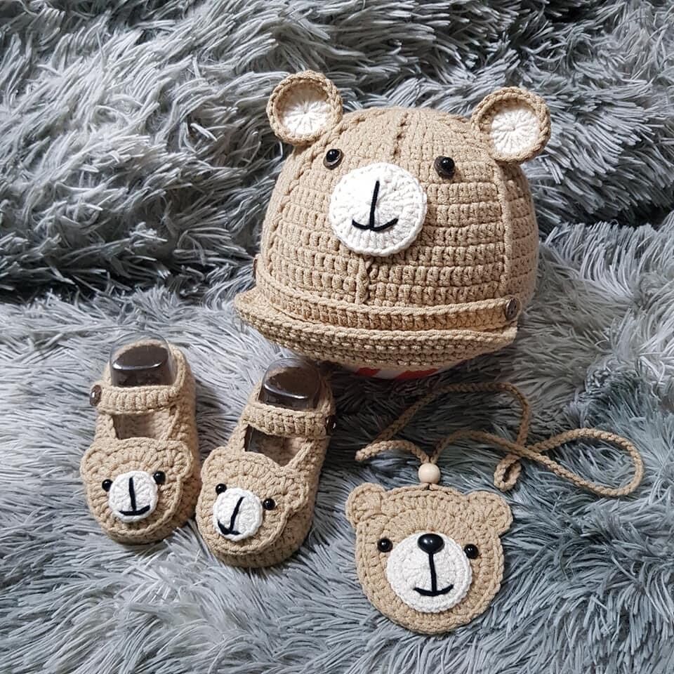 Set nón 3 món bé trai