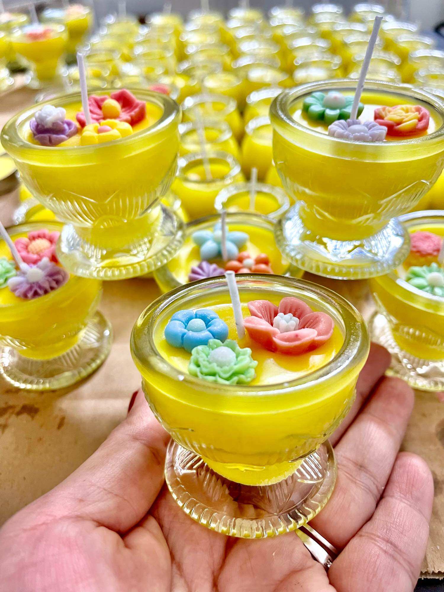 Combo Làm Nến 36 Ly Bát Bửu 50ML ( Kèm Nguyên Liệu Làm Nến Đầy Đủ)