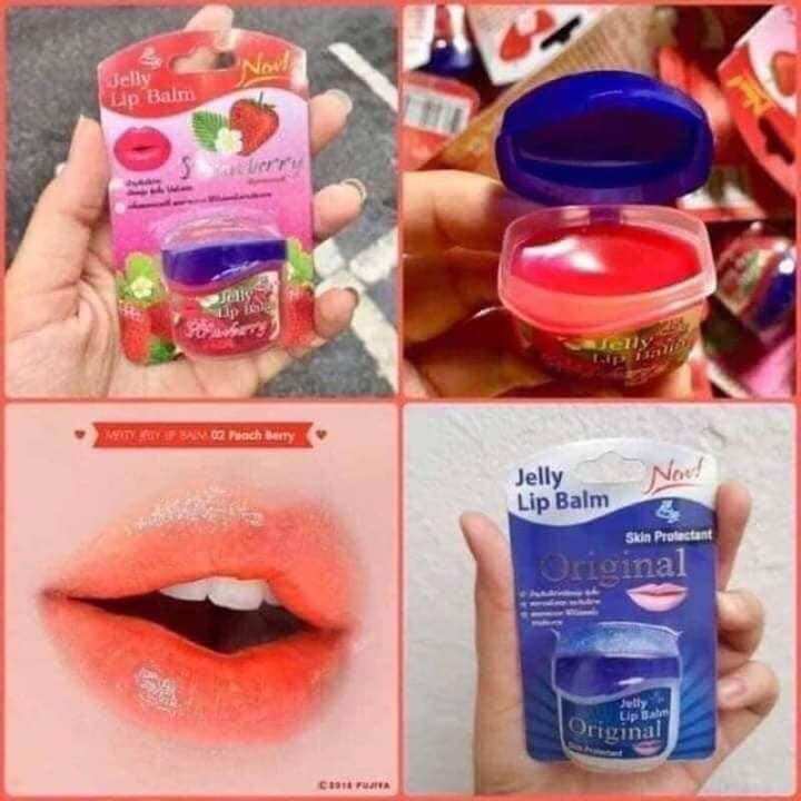 Set 2 hủ son dưỡng môi jelly lip balm thái lan