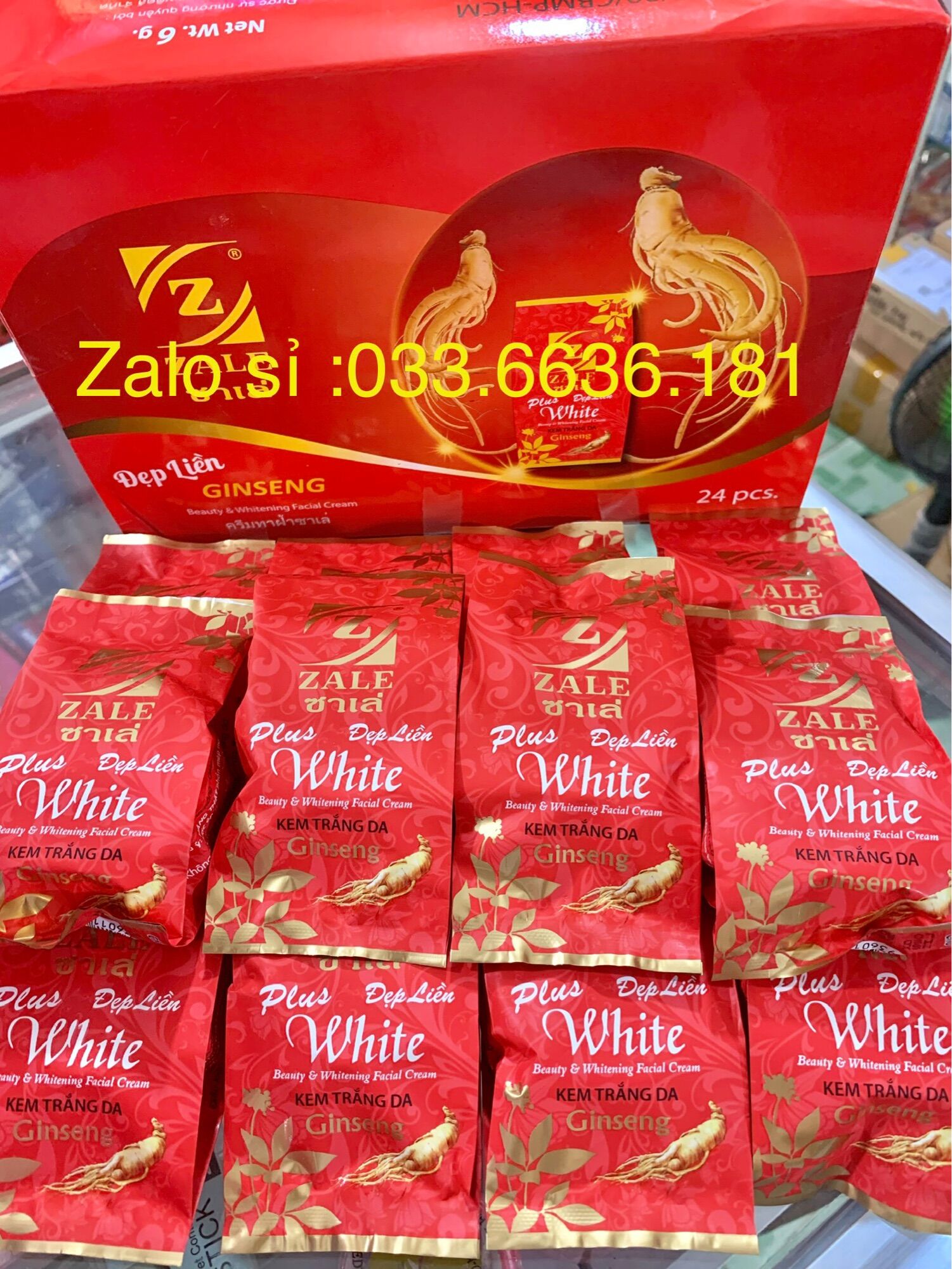 Lố 12 hủ kem zale đỏ xịn chuẩn Thái Lan