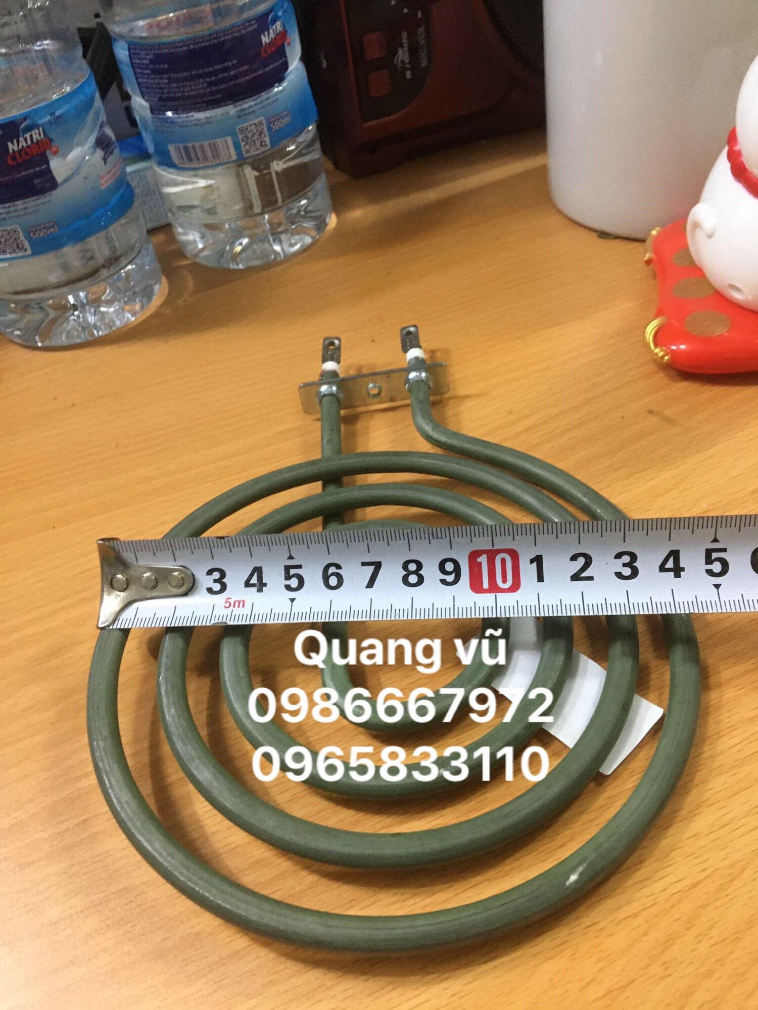 Thanh nhiệt ,mai xo nồi chiên không dầu phi 140 220v/1450w chân thẳng
