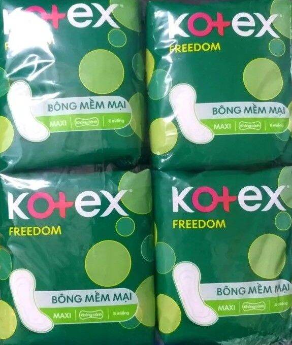 ComBo 8 gói bvs kotex Freedom không cánh