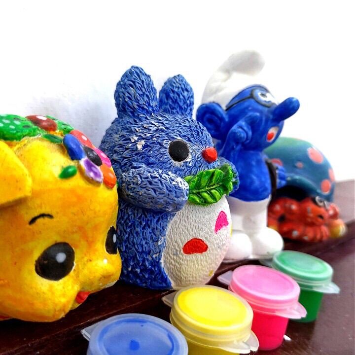 Bộ tô tượng 10 con+6màu+cọ cho bé