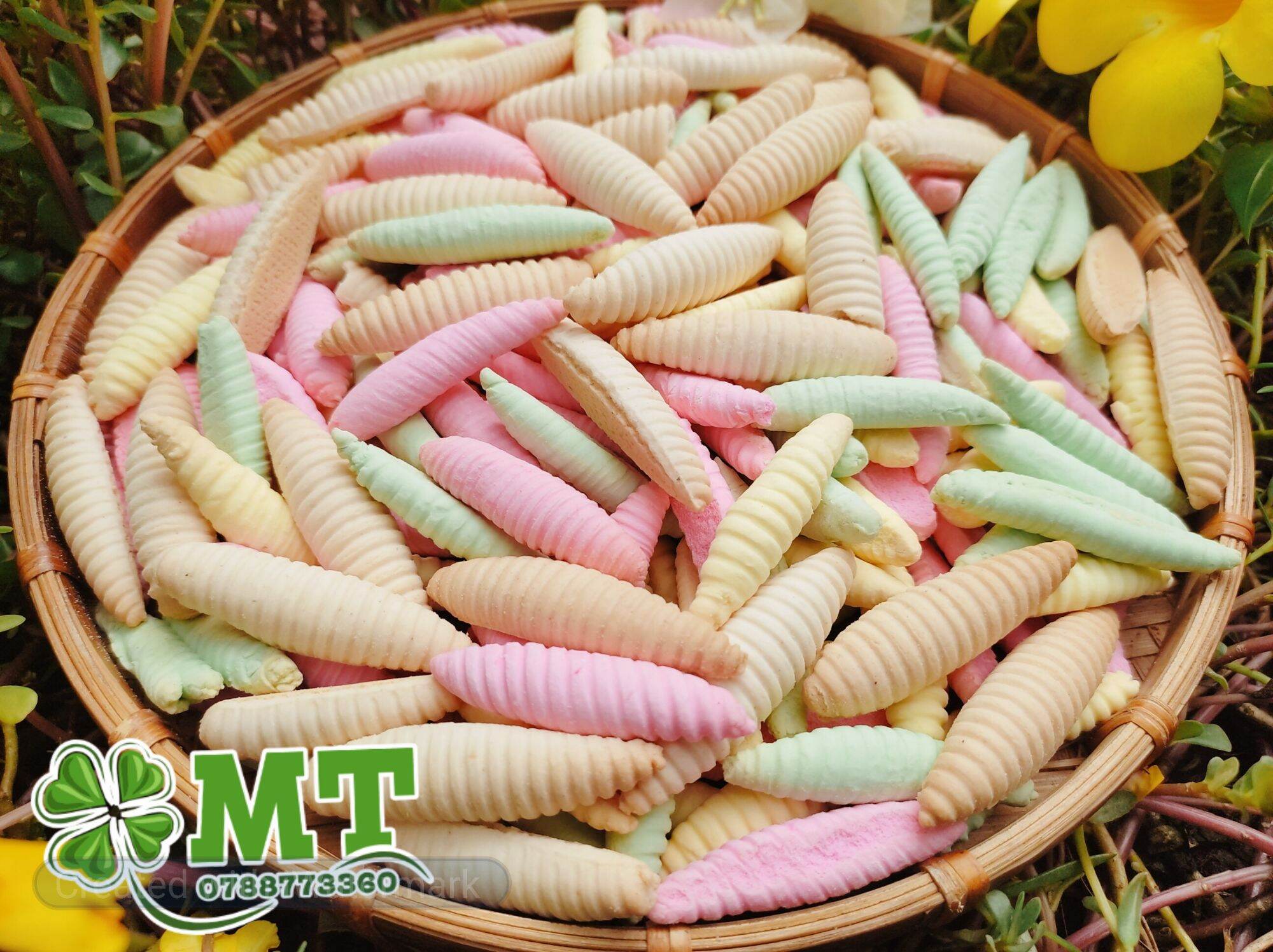 Bánh đuông dừa  se tay mix  vị Đặc sản Bến Tre 1kg