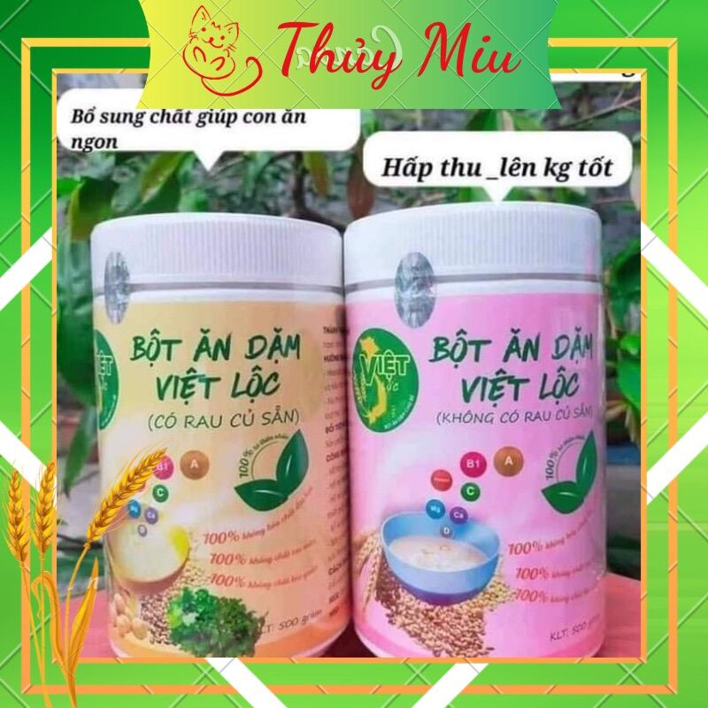 Bột ăn dặm cho bé từ 4-10 tháng ( có rau cũ sẵn,500 gr)