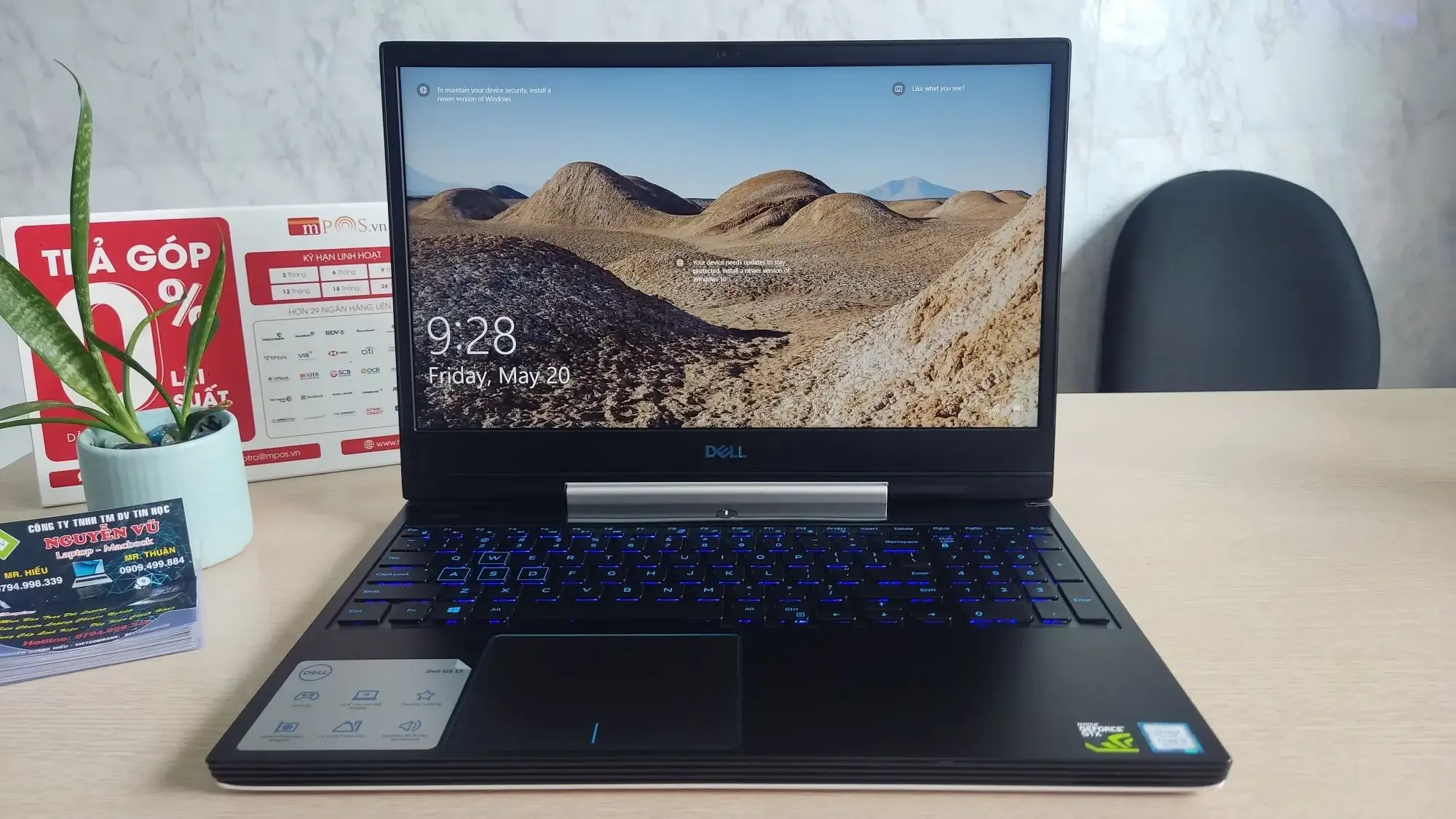 [Nhập RAISINGSTAR18, giảm 30k cho đơn 99k]??Dell G5 (5590) I5-8300H RAM 8GB/ SSD 128GB+HDD 1TB/ GTX 1050TI/ 15.6 INCH FHD