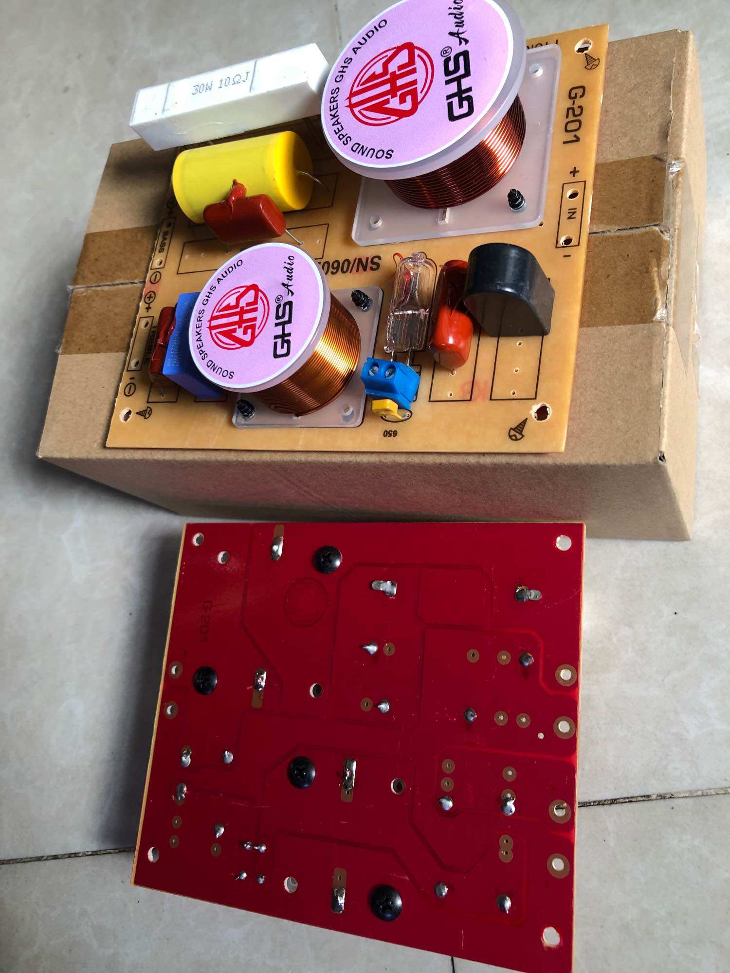 Mạch phân tần loa cao cấp GHS 2 way G201 (1 bass + 1 treble)