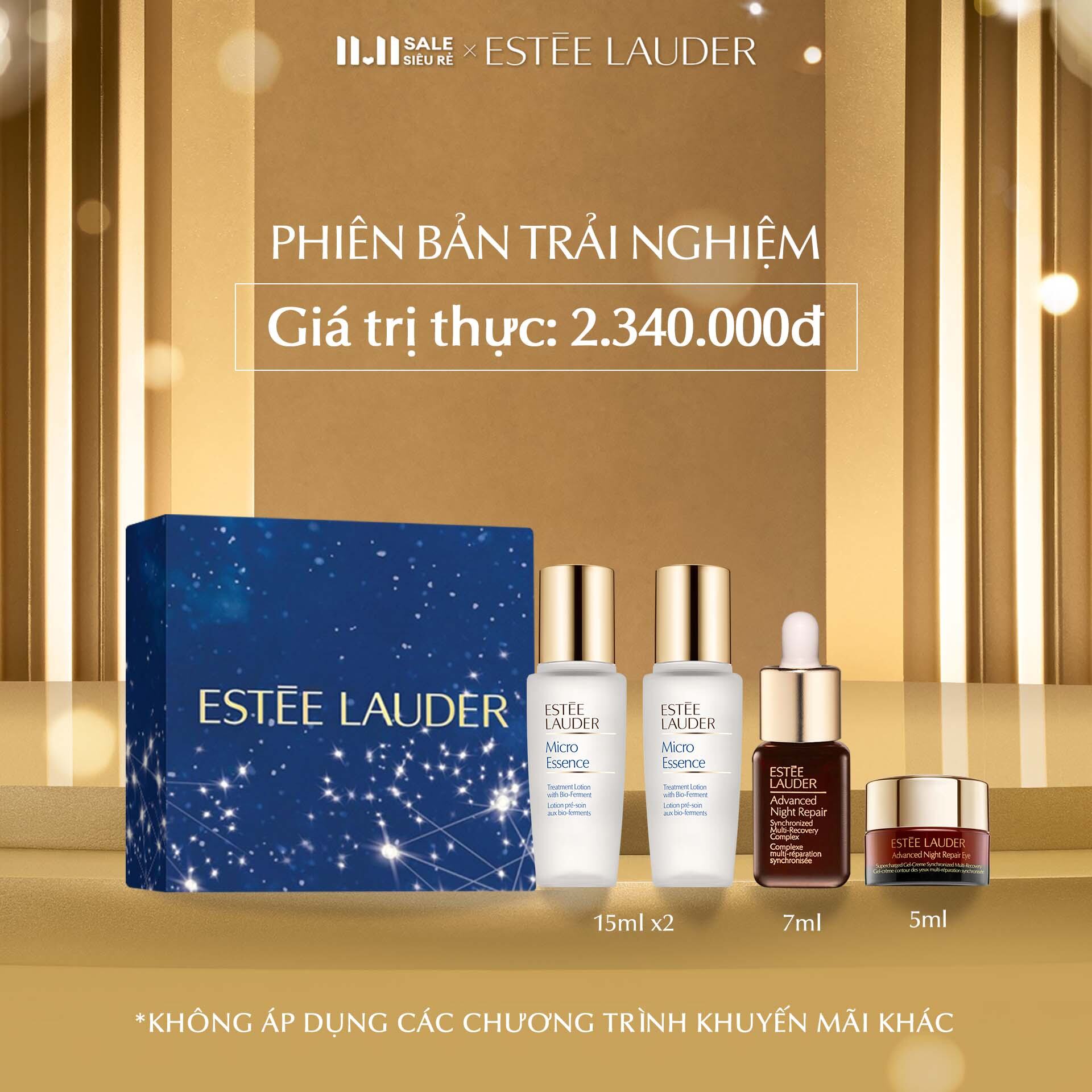 [PHIÊN BẢN TRẢI NGHIỆM] Estee Lauder - Bộ chăm da: 1 Tinh chất phục hồi chống lão hóa Advanced Night