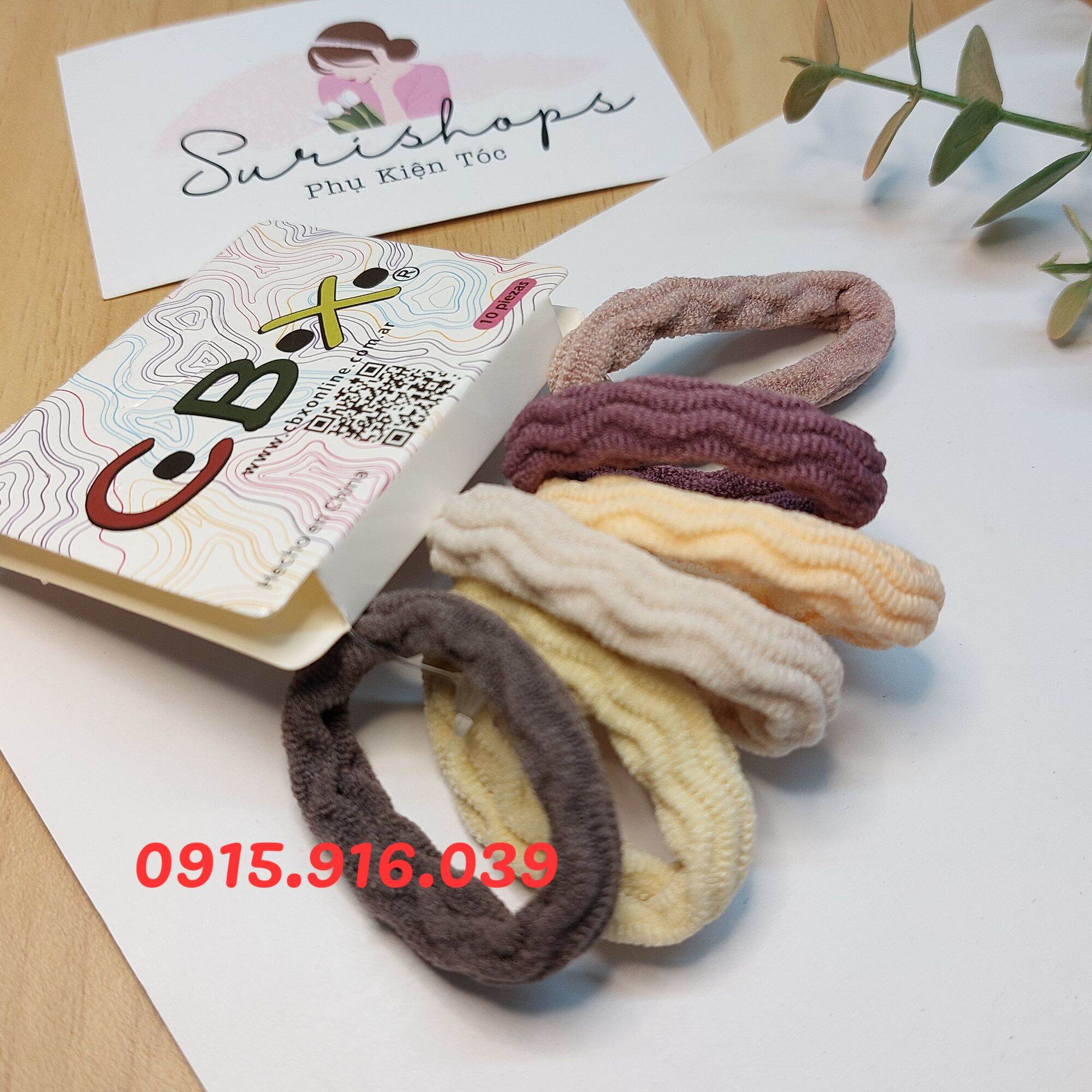 Set 6 Thun Buộc Tóc, Cột Tóc Nữ
