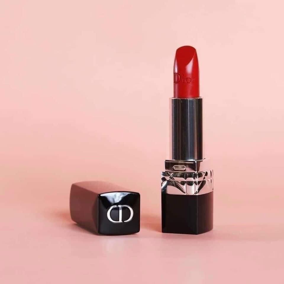 Son Dior Mini 999 Satin màu Đỏ mini size
