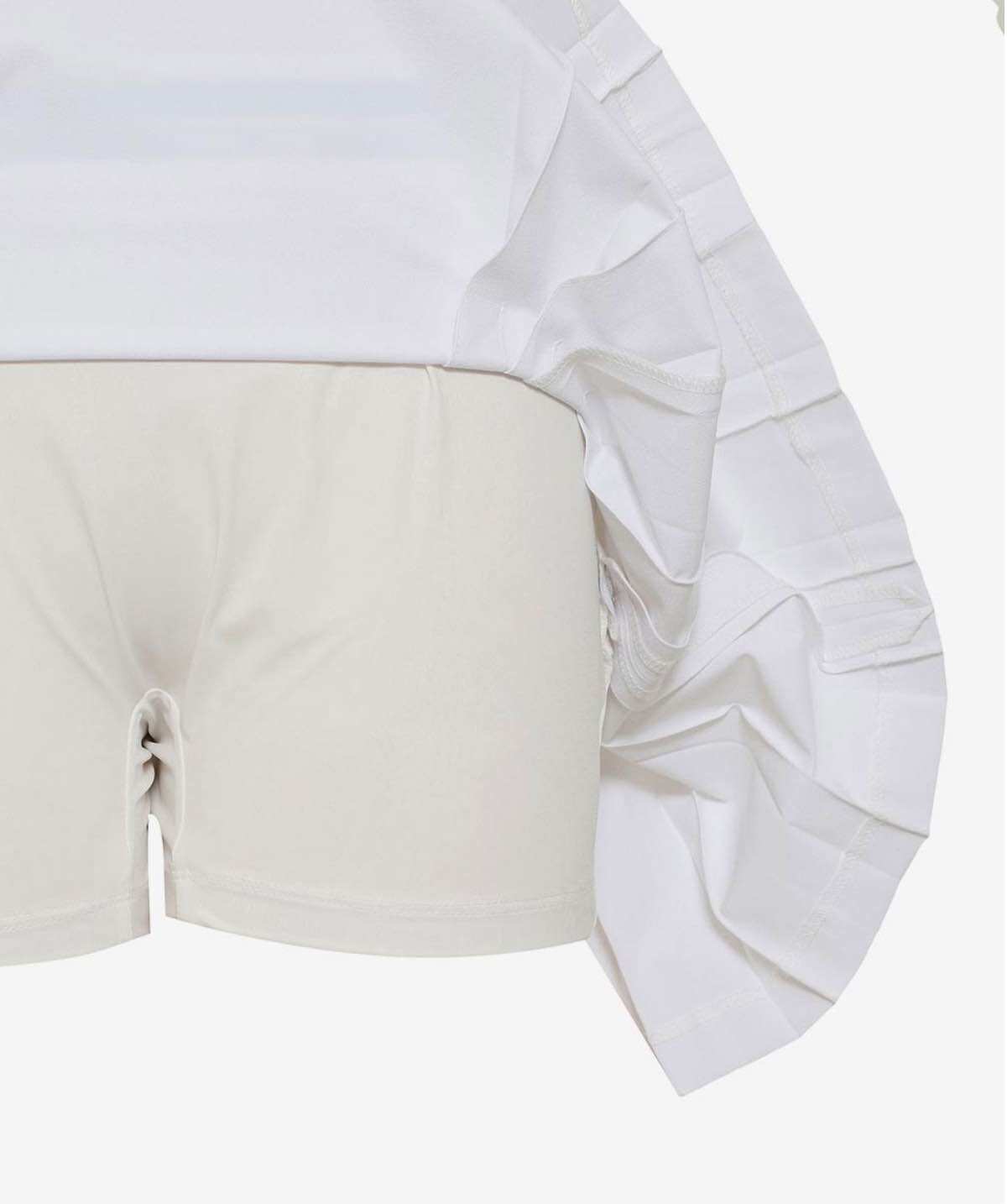 Váy golf Nữ Culottes xếp ly màu trắng size 82