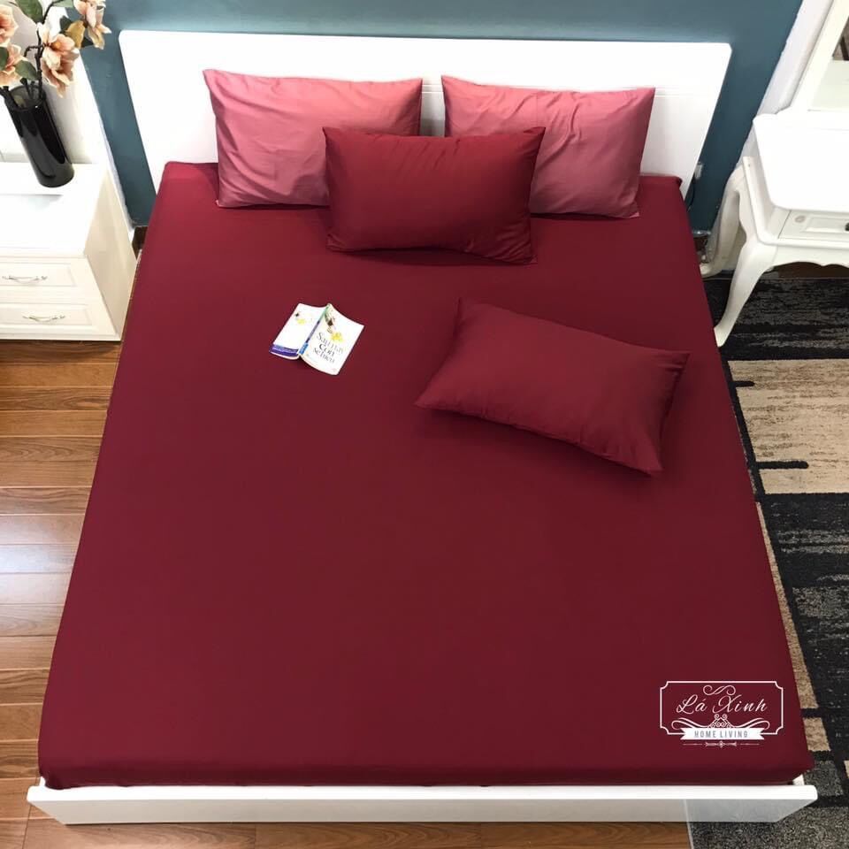 Set Ga Gối Lụa Tencel 80s Trơn