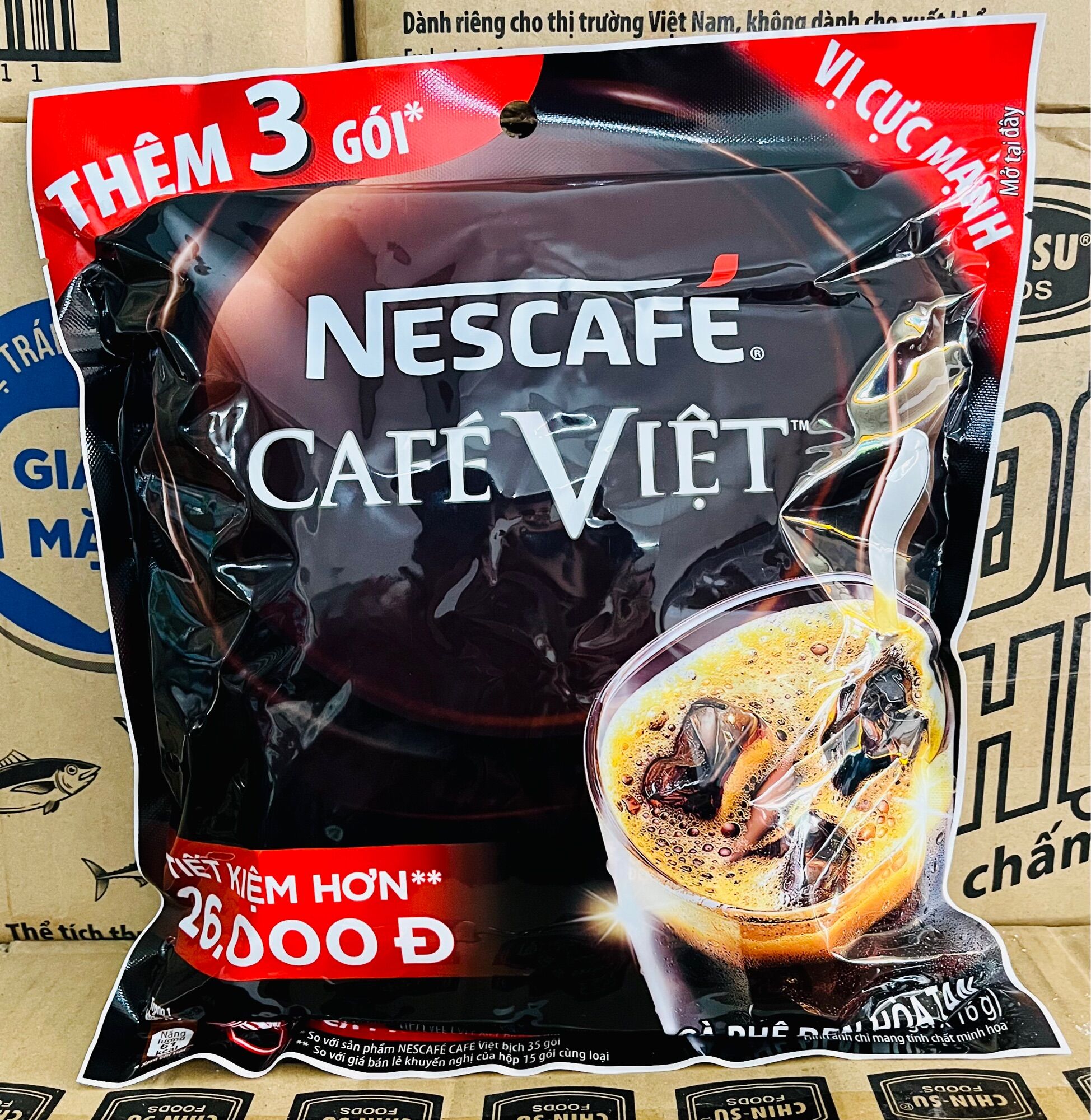 NesCafe - Cà phê đen đá túi