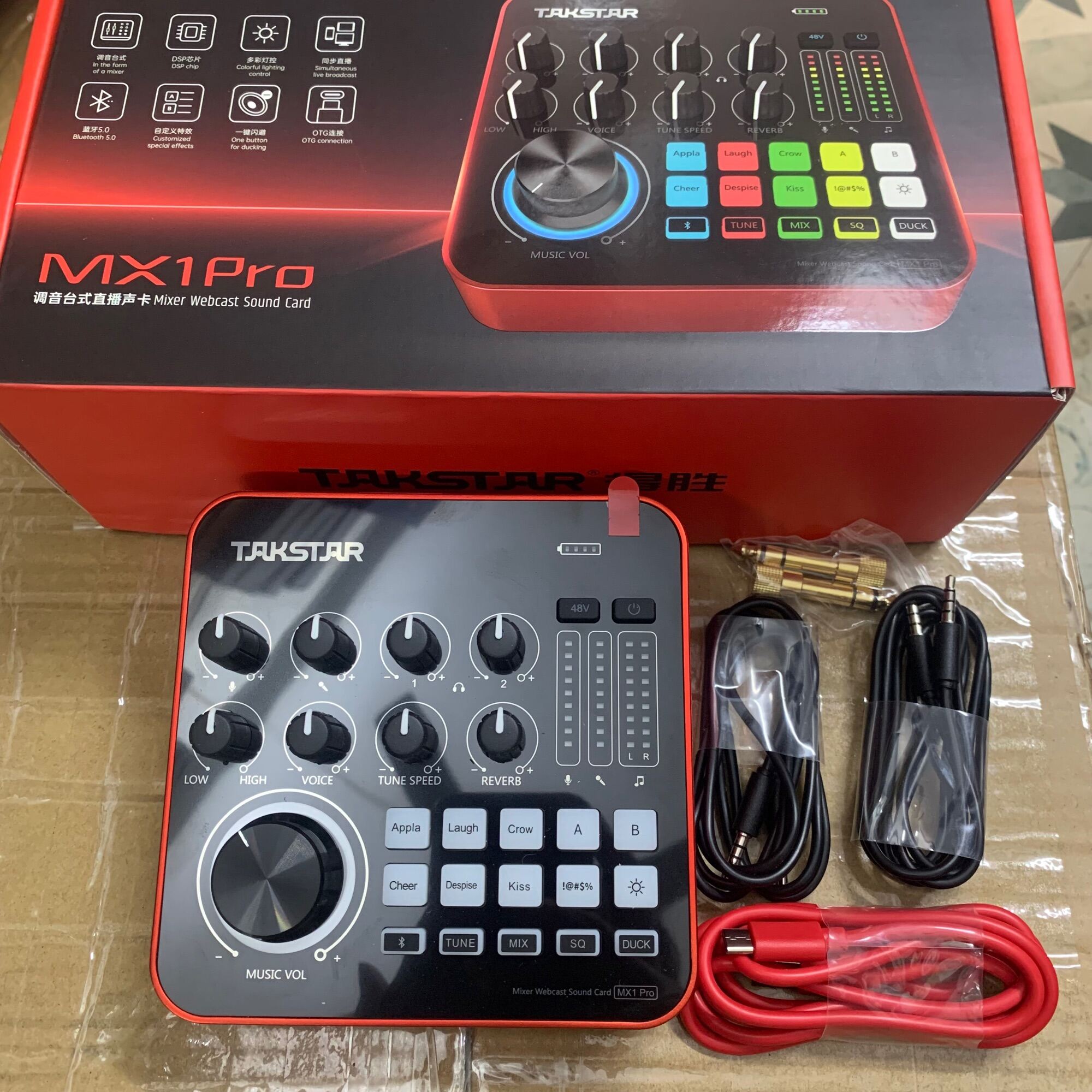 Sound Card TAKSTAR MX1-PRO Thu âm Livestream chuyên nghiệp mẫu mới nhất 2021 bảo hành 1 năm