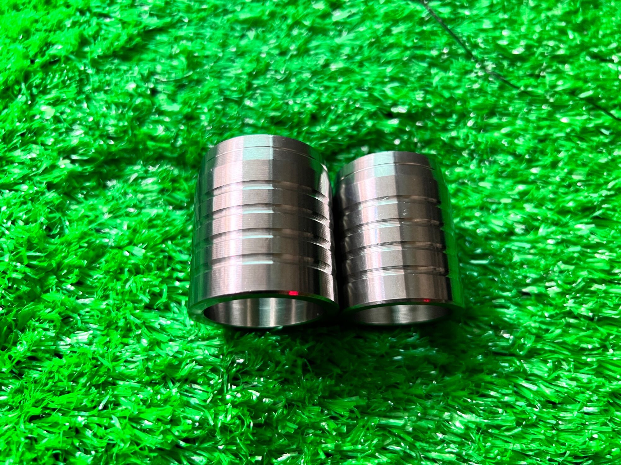 Khâu nối cổ pô inox titanium chống xì pô size 27/32mm