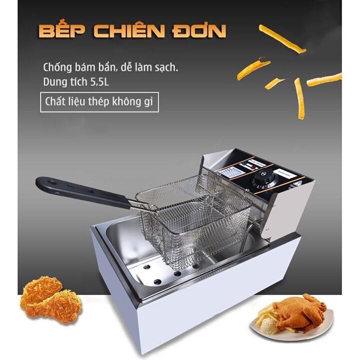 Bếp chiên nhúng điện 6L