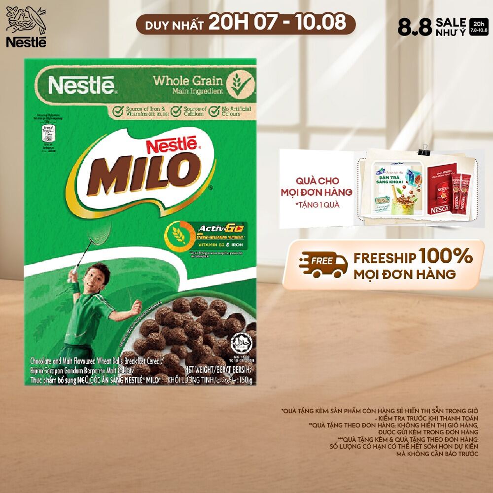 [FREESHIP TOÀN QUỐC] Ngũ cốc ăn sáng MILO (Hộp 150g)
