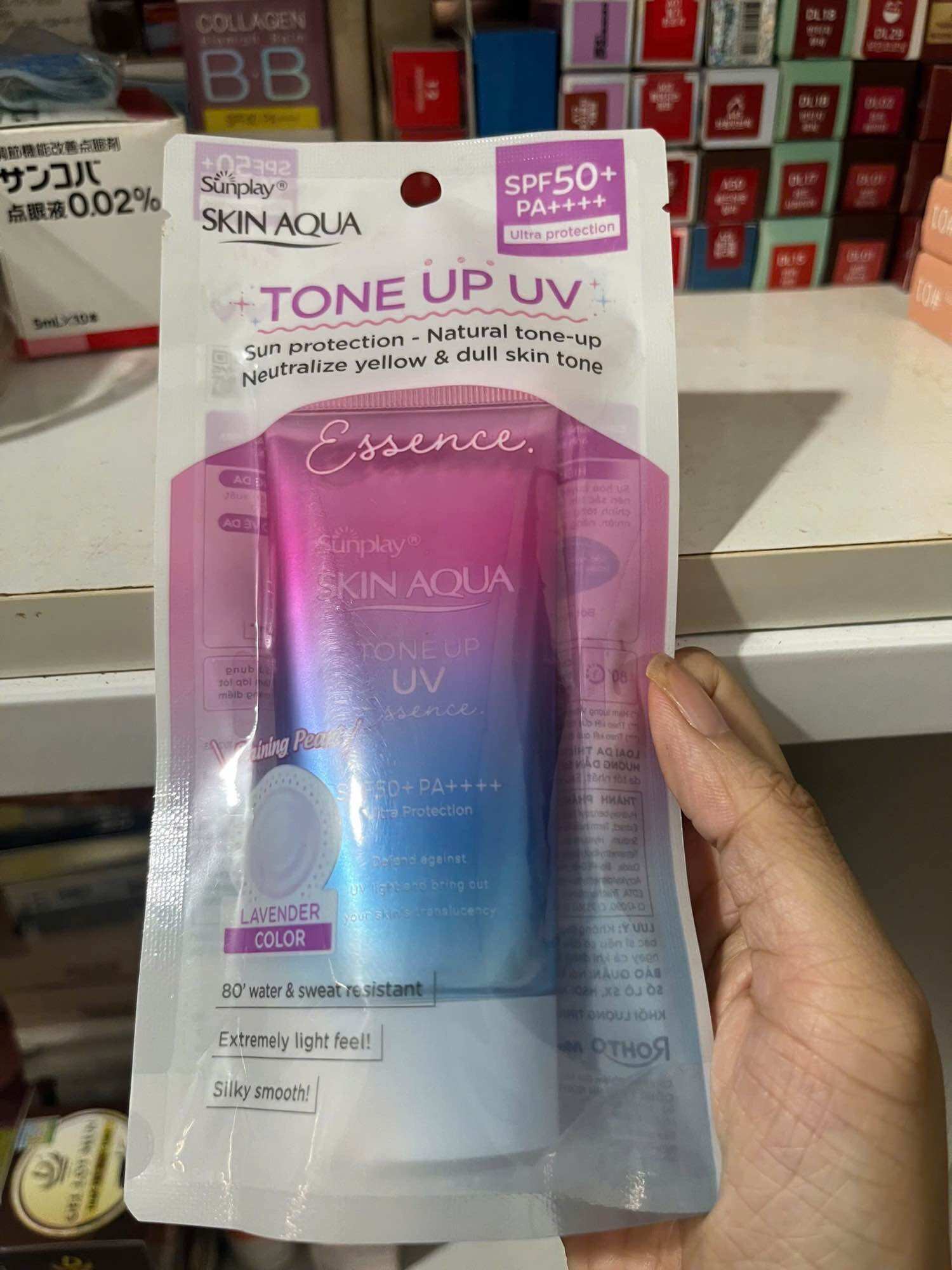 Kem chống nắng skin aqua tím 50g