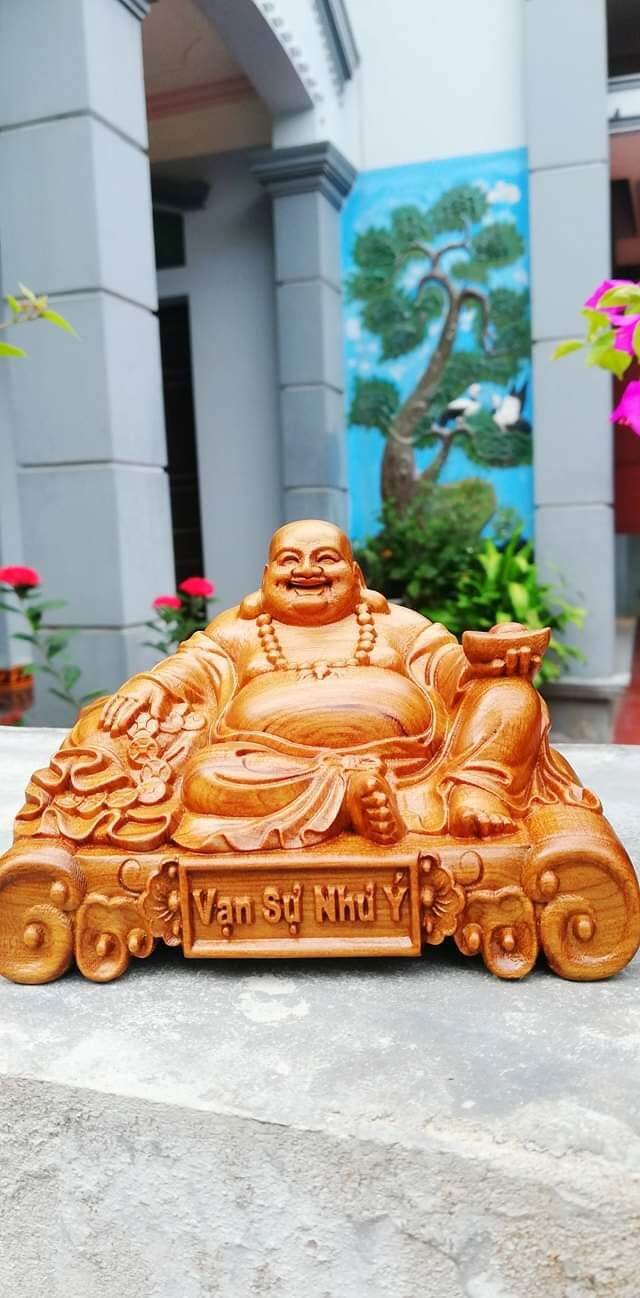 Tượng Gỗ Di Lặc Vạn Sự Như Ý