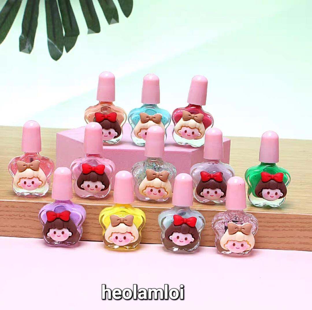 Sơn móng tay charm 3D lột (bóc) được cho bé gái cực xinh