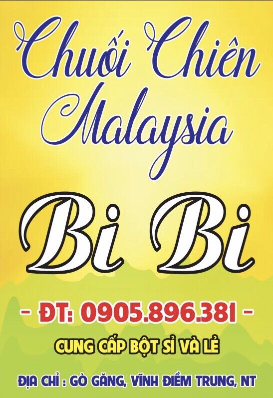 Bột chuối Chiên Malaysia BiBi ( pro )